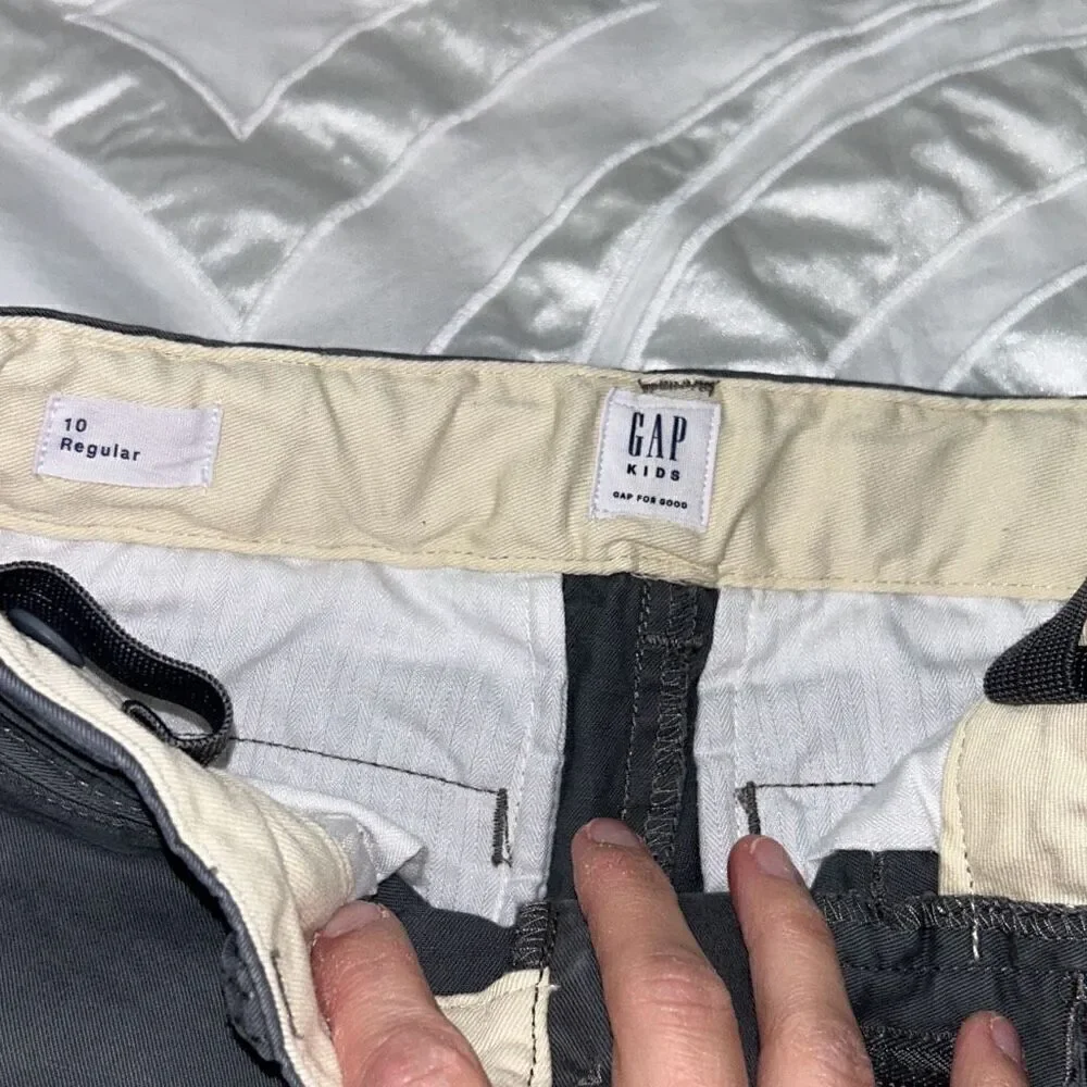 Gap grey chino pants boys sz 10